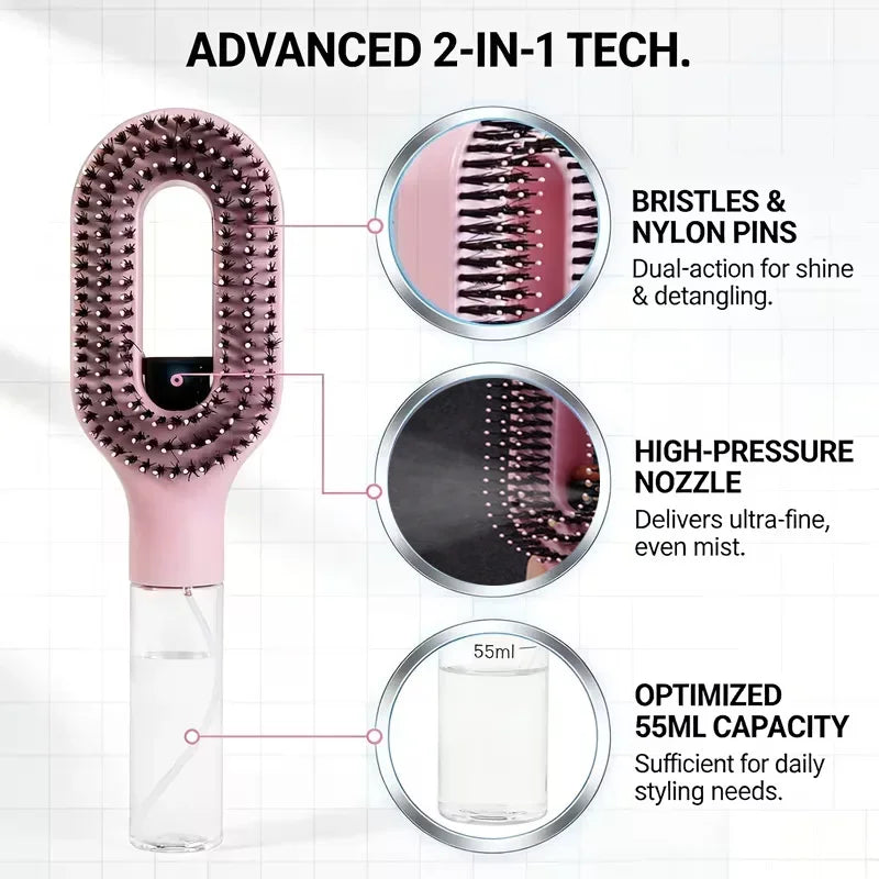 2-in-clean spray Comb