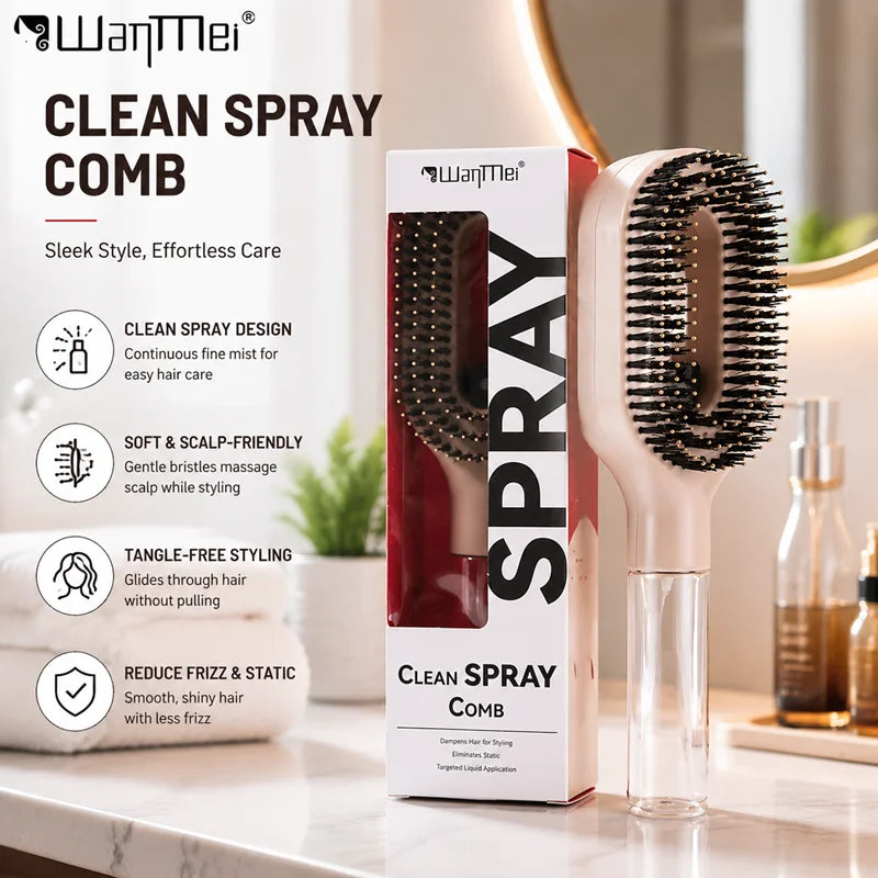 2-in-clean spray Comb